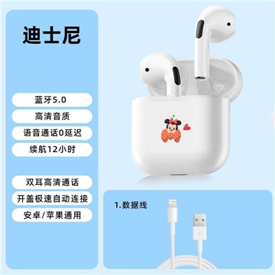 迪士尼無線藍牙入耳式耳機卡通迷你可愛風(fēng)